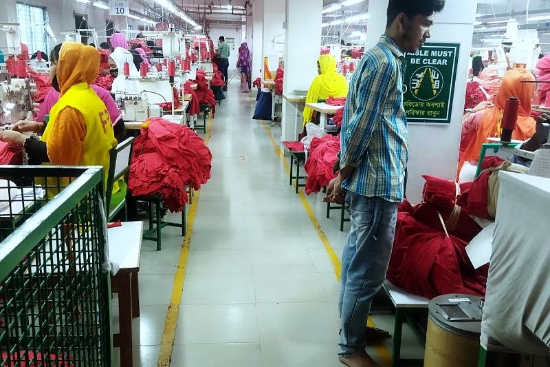 Sewing floor at Scandex